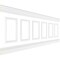 Ekena Millwork 94 1/2"L (Adjustable 36"H to 40"H) Ashford Square Panel Traditional Wainscot Paneling Kit WPKUSQ101P036 - alternate 4